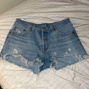 Levi 501 denim shorts